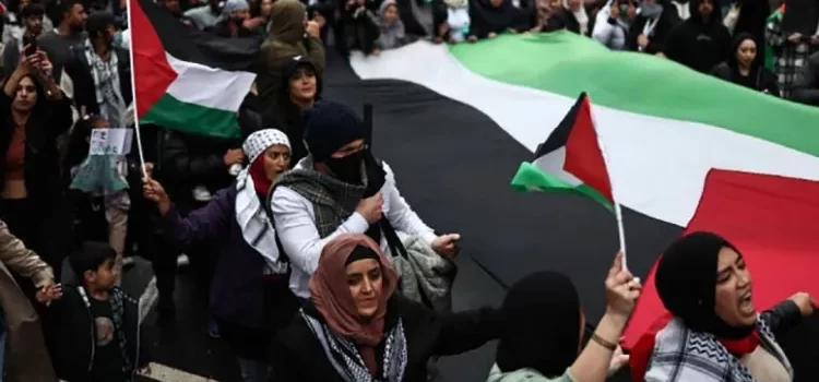Siguen las marchas a favor de Palestina