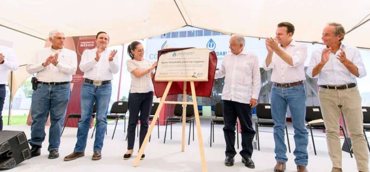 AMLO inaugura la planta de bombeo de Agua Saludable