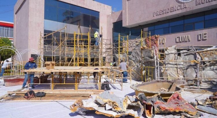Comienza la instalación del Nacimiento Monumental Comienza la instalación del Nacimiento Monumental