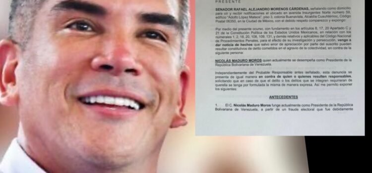 Denuncia Alejandro Moreno a Nicolás Maduro ante la FGR