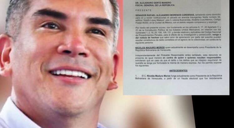 Denuncia Alejandro Moreno a Nicolás Maduro ante la FGR Denuncia Alejandro Moreno a Nicolás Maduro ante la FGR
