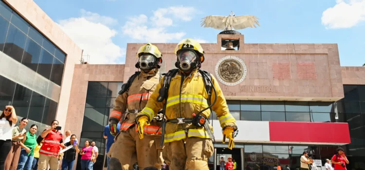 Gómez Palacio participa en simulacro nacional con evacuaciones rápidas