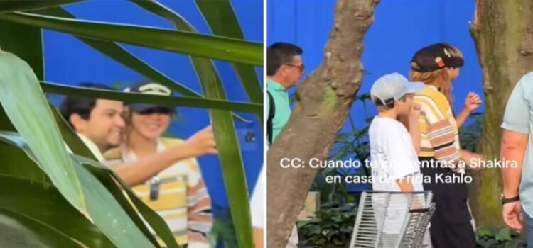 Shakira en La Casa Azul de Frida Kahlo con Sasha y Milan Shakira en La Casa Azul de Frida Kahlo con Sasha y Milan