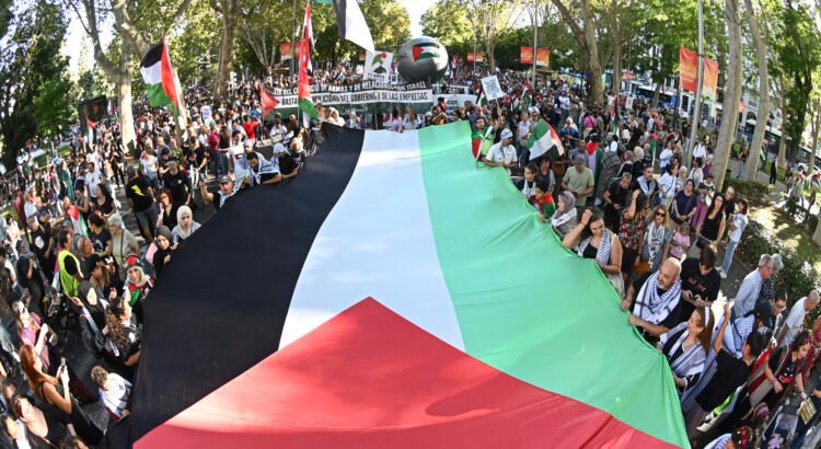 Miles marcharon en Europa a favor de Palestina