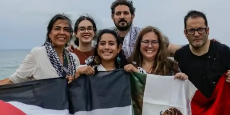 Detenidos en Israel seis mexicanos participantes en la flotilla Sumud