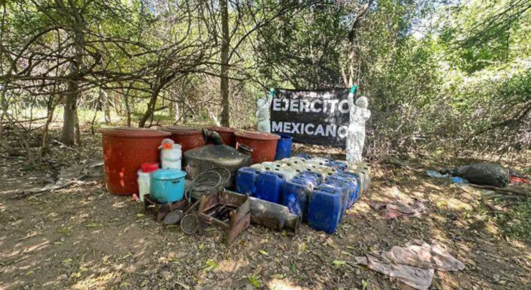 Desmantelan narcolaboratorio en Tamazula